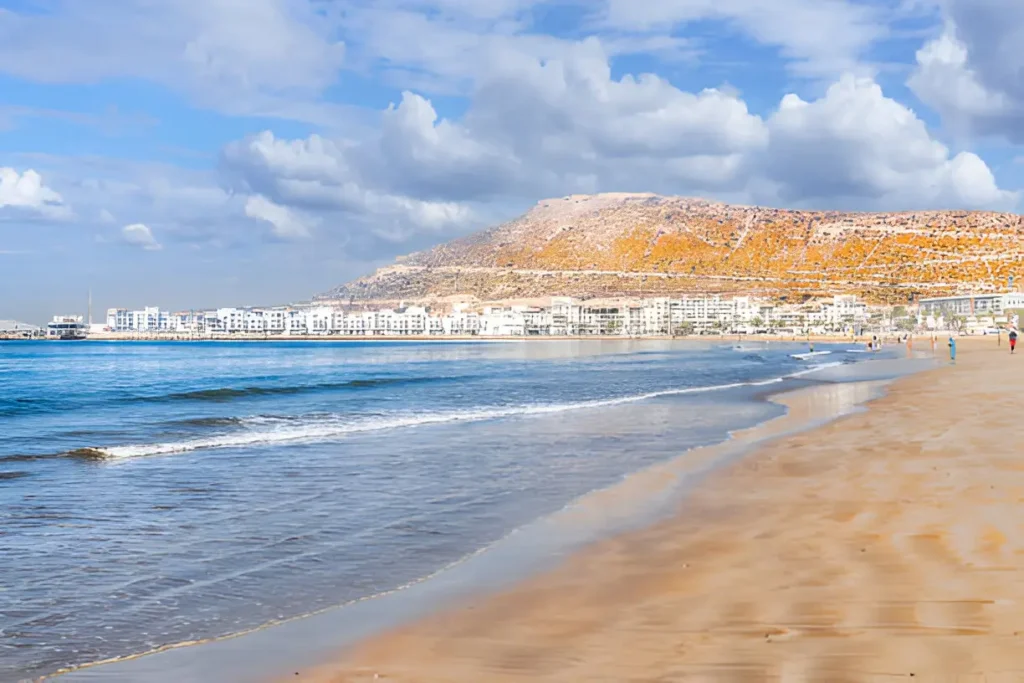 agadir plage d'Agadir sur la côte atlantique